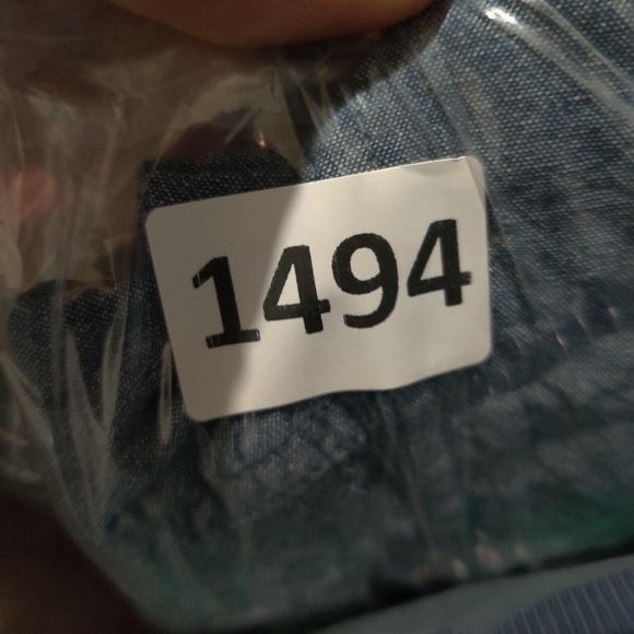 Old Navy Shirt Mens‎ Medium Blue Classic Fit Chambray Short Sleeve Button Up - Picture 7 of 7